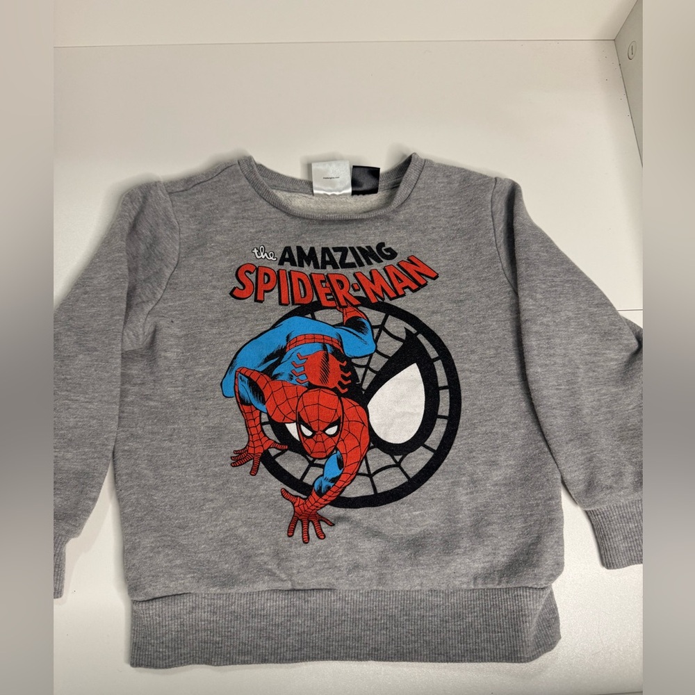 Marvel - Baby Boys The Amazing Spider-Man Sweatshirt - Heather Gray - Size 3T
